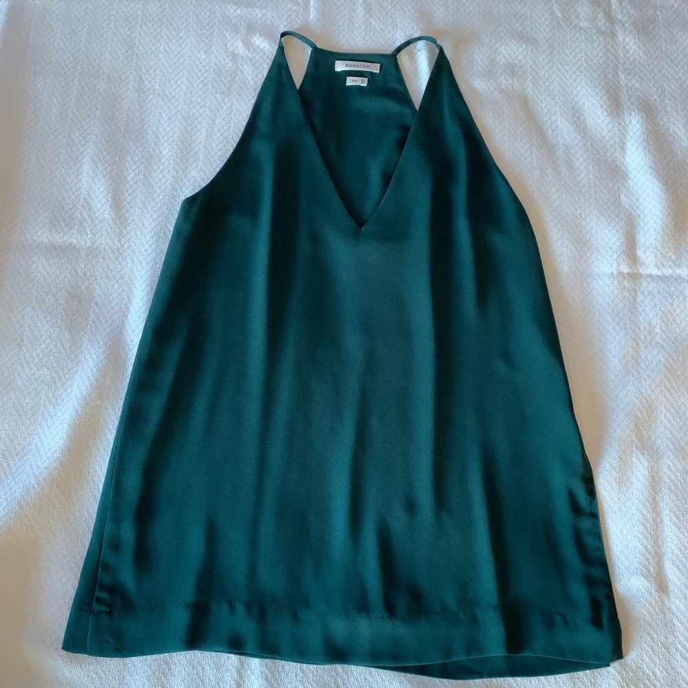 Babaton Morris Blouse/Tank, XXS, Forest Green